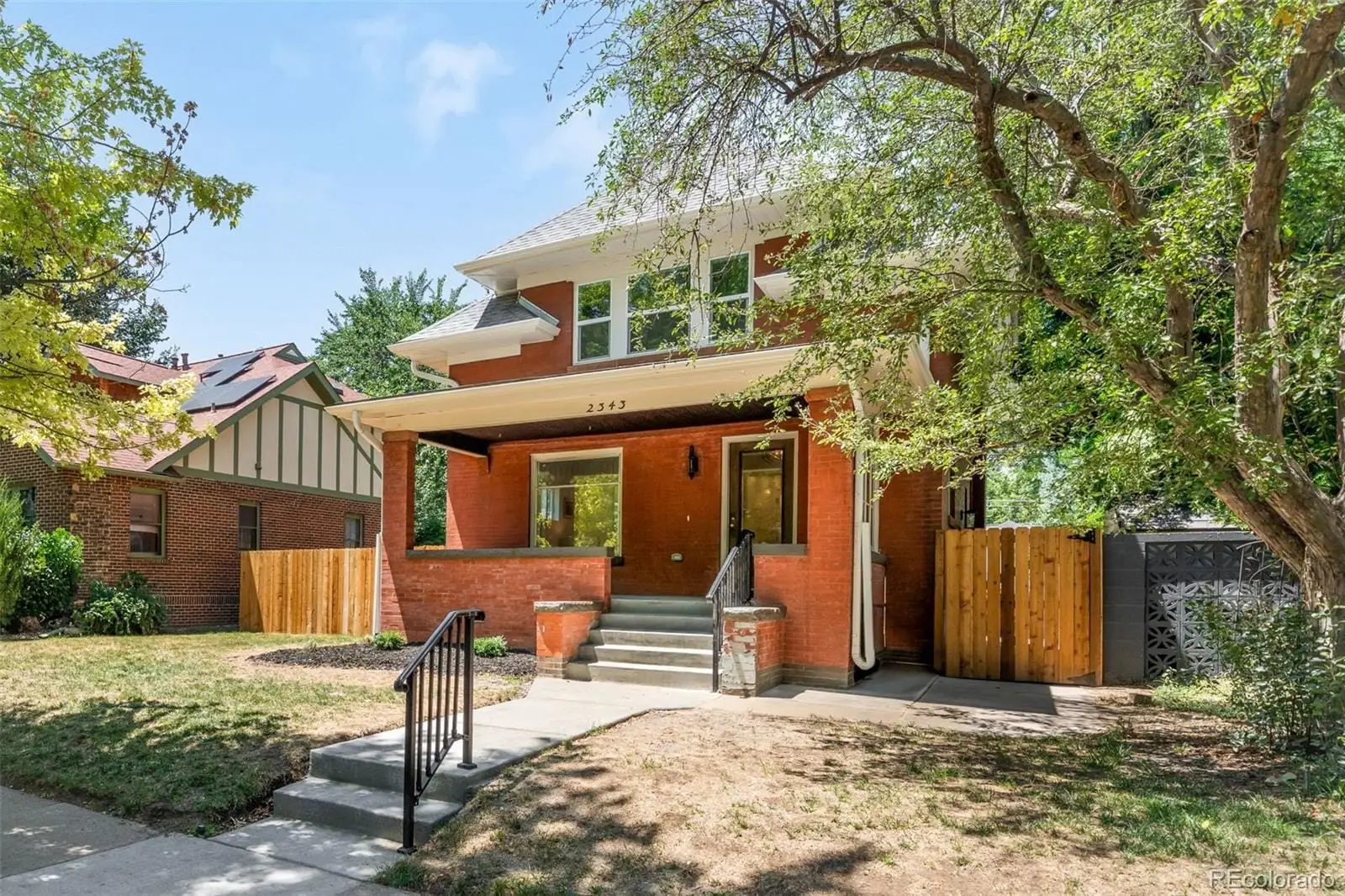 Renovated 1910 brick bungalow at 2343 Dahlia Street in Park Hill, Denver
